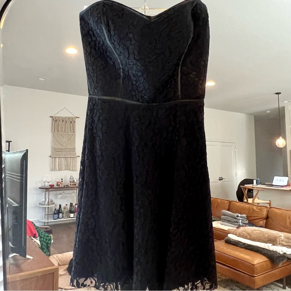 NWT Nordstrom Devlin Strapless Bustier Lace Cocktail Mini Dress